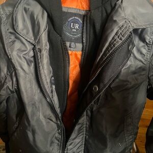 Urban Republic Black Jacket with Orange Lining